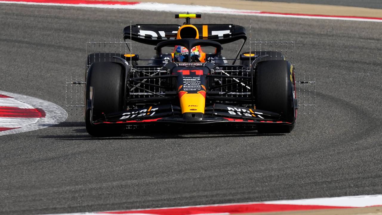 Sergio Perez aus Mexiko vom Team Red Bull in Aktion.