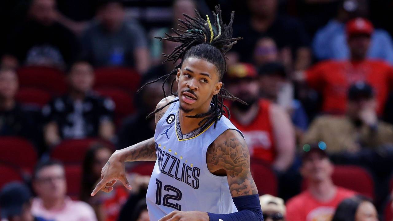Ja Morant beim Spiel der Memphis Grizzlies gegen die Houston Rockets