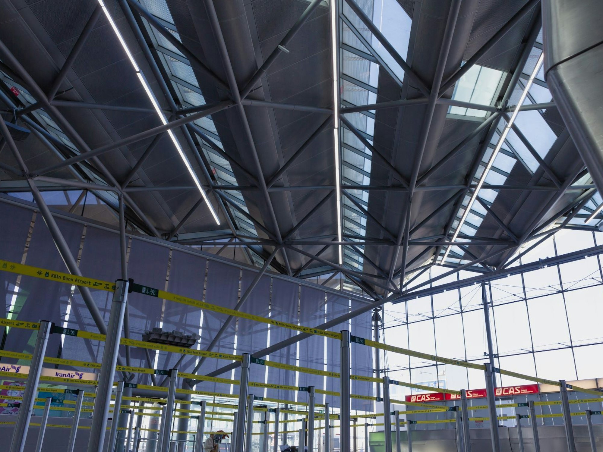 Die Beleuchtung am Flughafen Köln/Bonn.