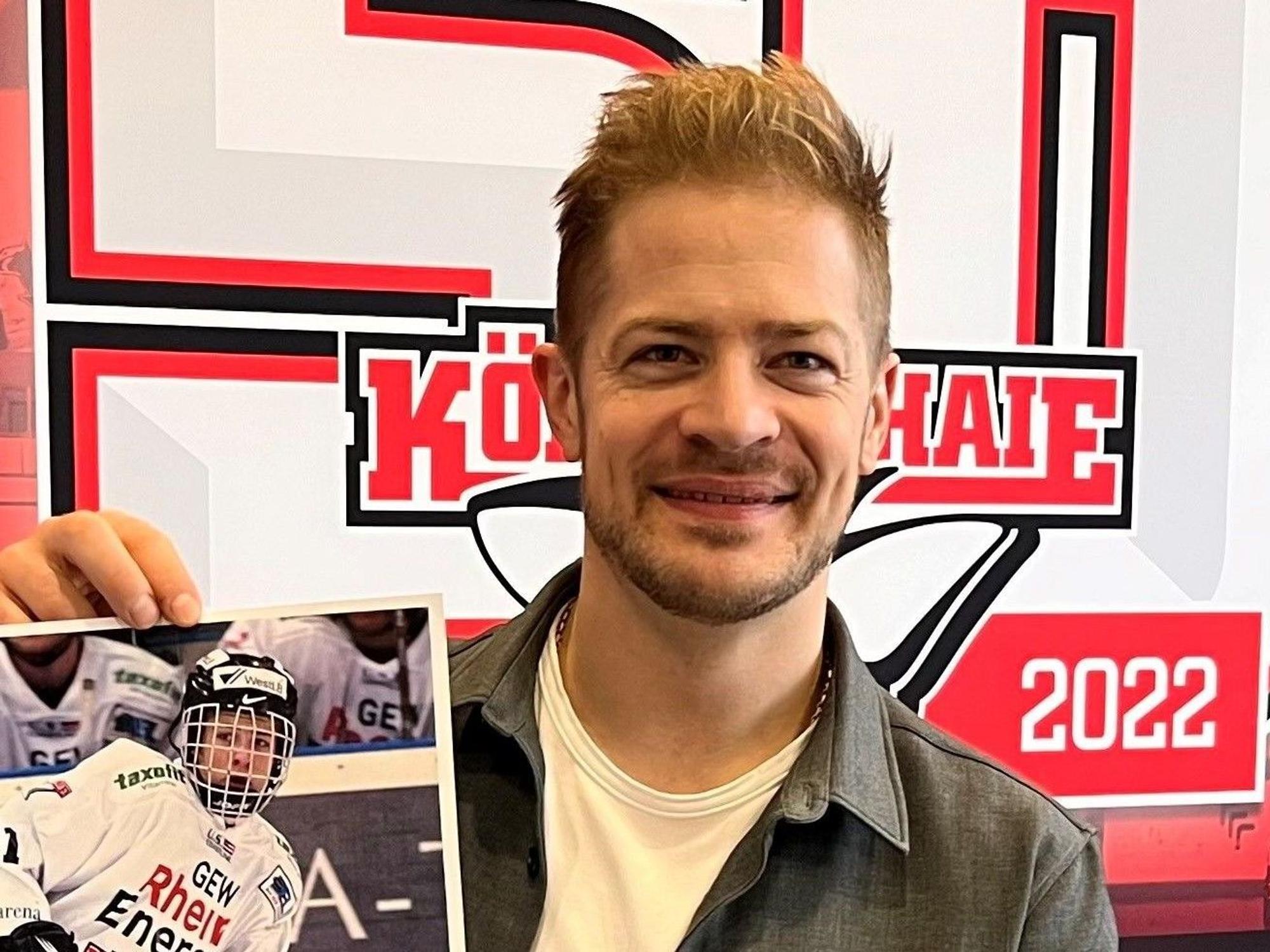 Moritz Müller bei einem Interview-Termin mit EXPRESS.de im Trainingszentrum der Kölner Haie.