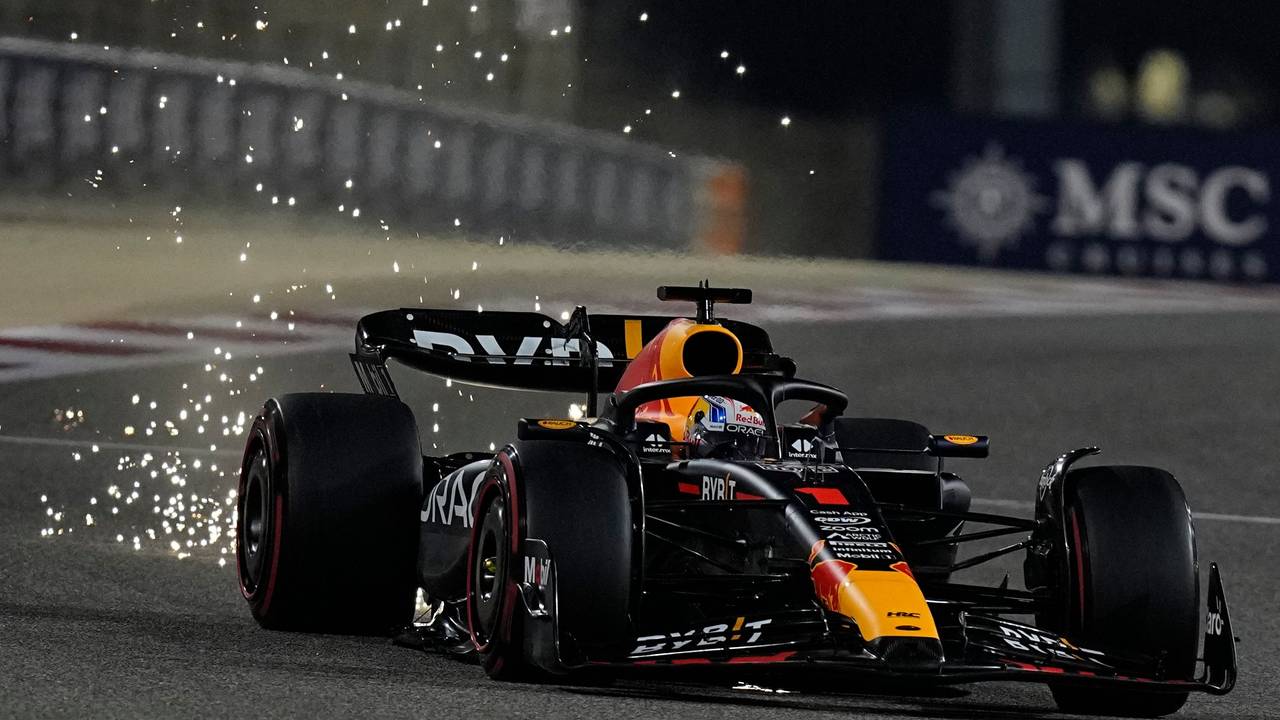 Red-Bull-Pilot Max Verstappen aus den Niederlanden in Aktion.