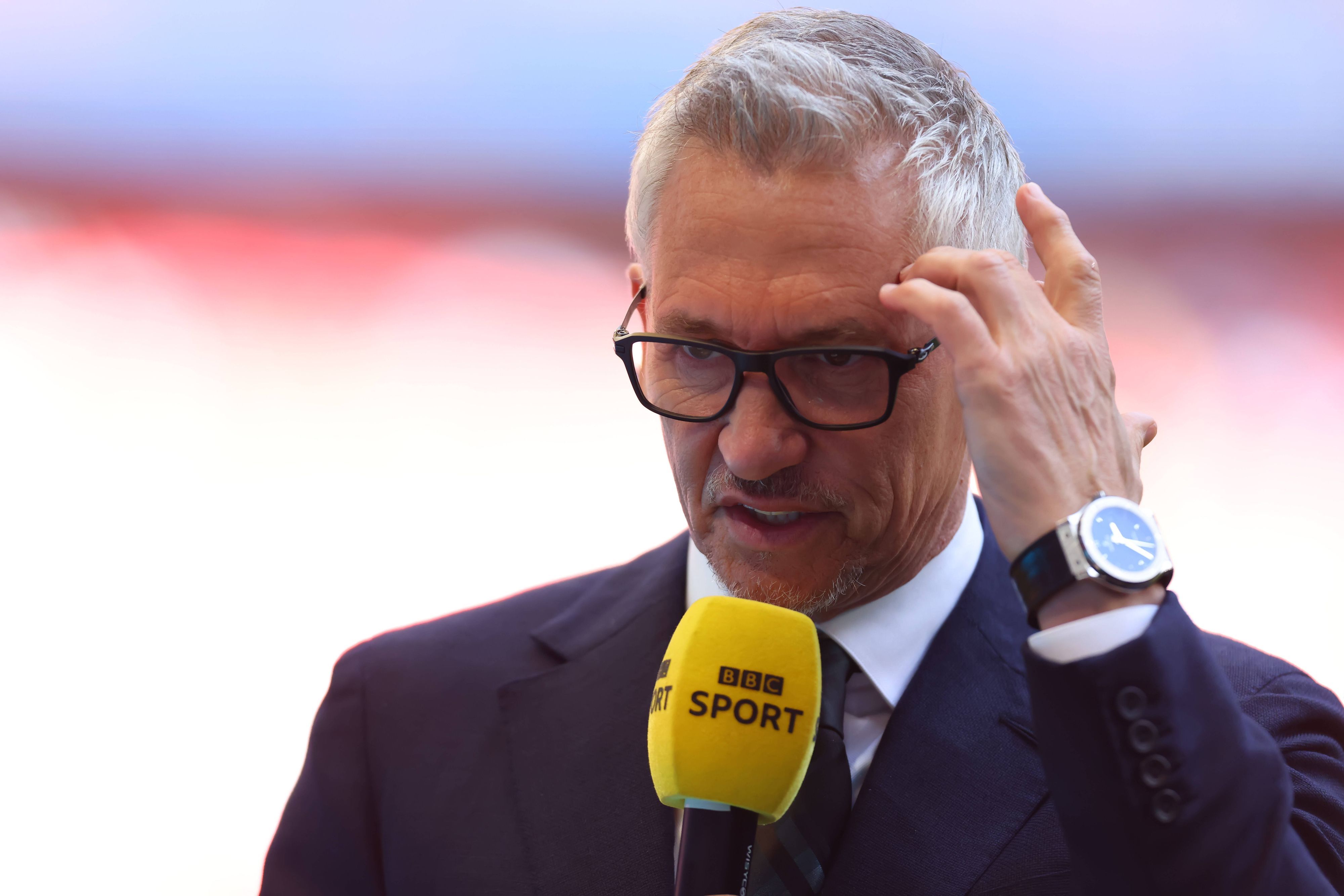 Gary Lineker am BBC-Mikrofon.