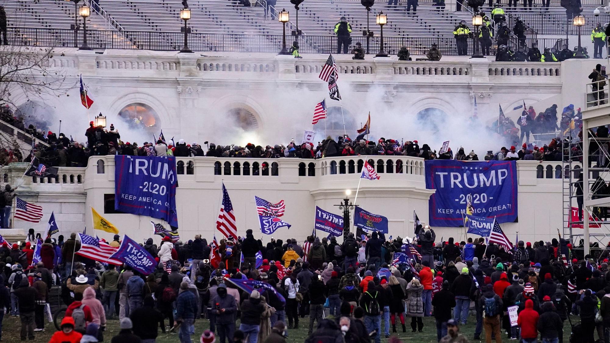 Randalierende stürmten am 6. Januar 2021 das US-Kapitol in Washington.