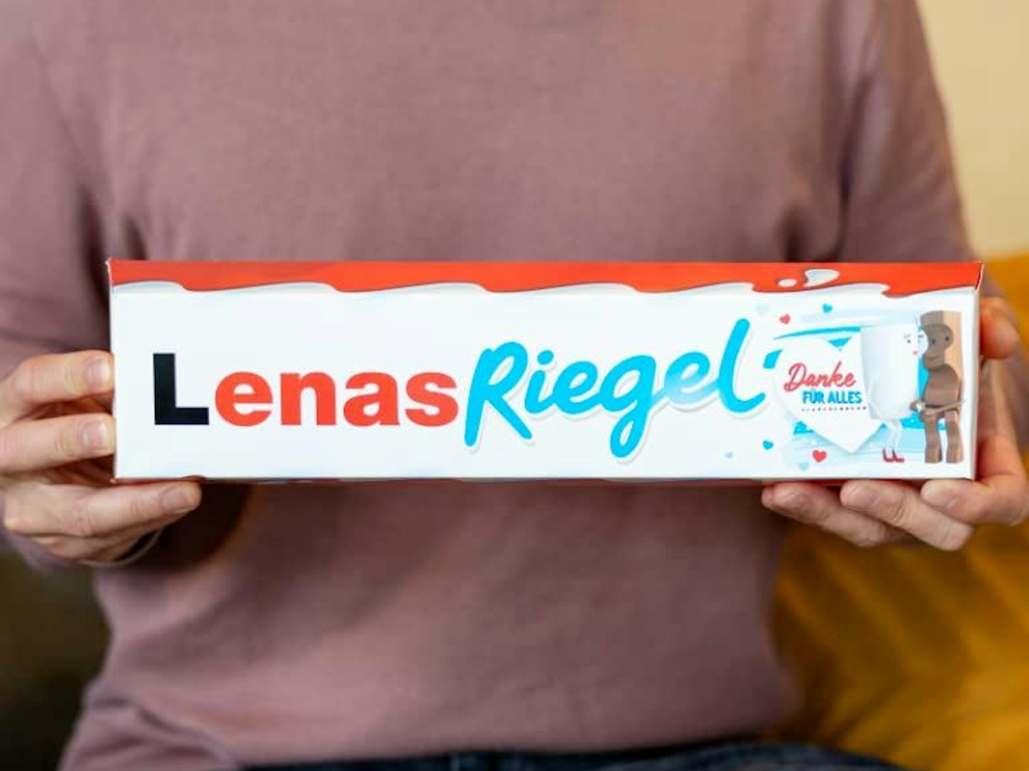 XXL Kinder Riegel personalisiert mit Namen