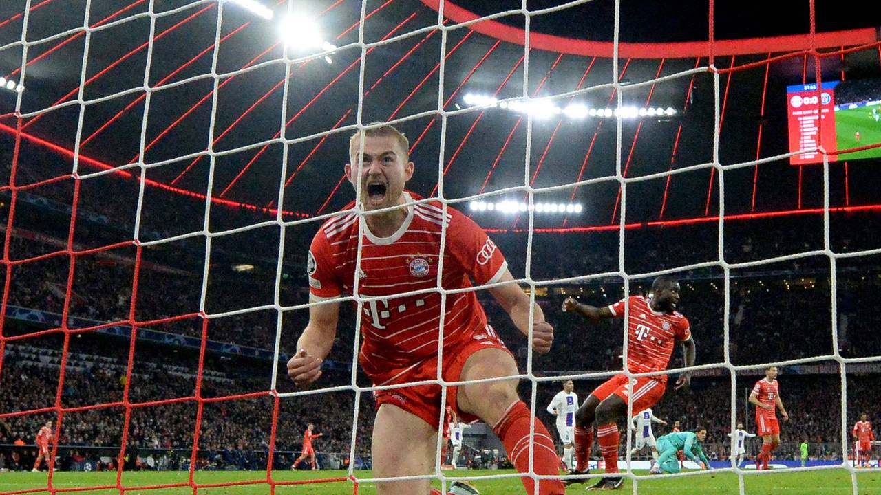 Matthijs de Ligt jubelt nach seiner Rettungstat gegen PSG.