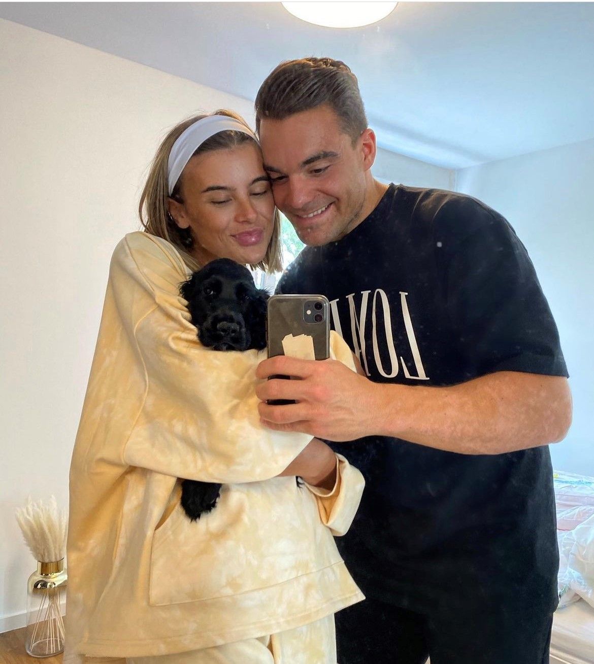 Die GNTM-Finalistin Romina Palm und Stefano Zarrella im Juli 2020 auf einem Instagram-Selfie. Stefano hat die Trennung bekanntgemacht.