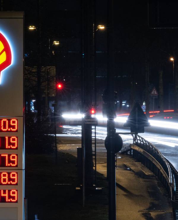 Auf dem Bild sieht man die Anzeigetafel einer Dortmunder Tankstelle