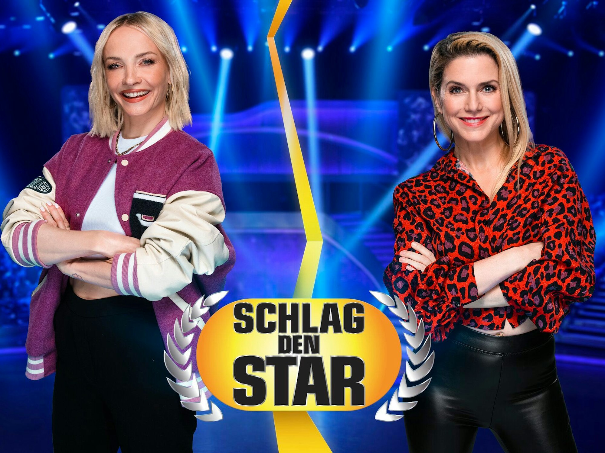 Janin Ullmann (l.) und Jeanette Biedermann treten am 11. März 2023 bei „Schlag den Star“ gegeneinander an.