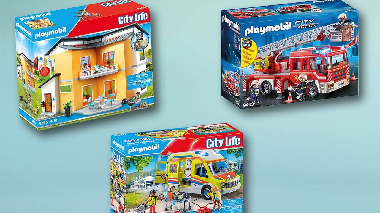 Drei verschiedene Playmobil Pakete von der Themenwelt Playmobil City Life und City Action