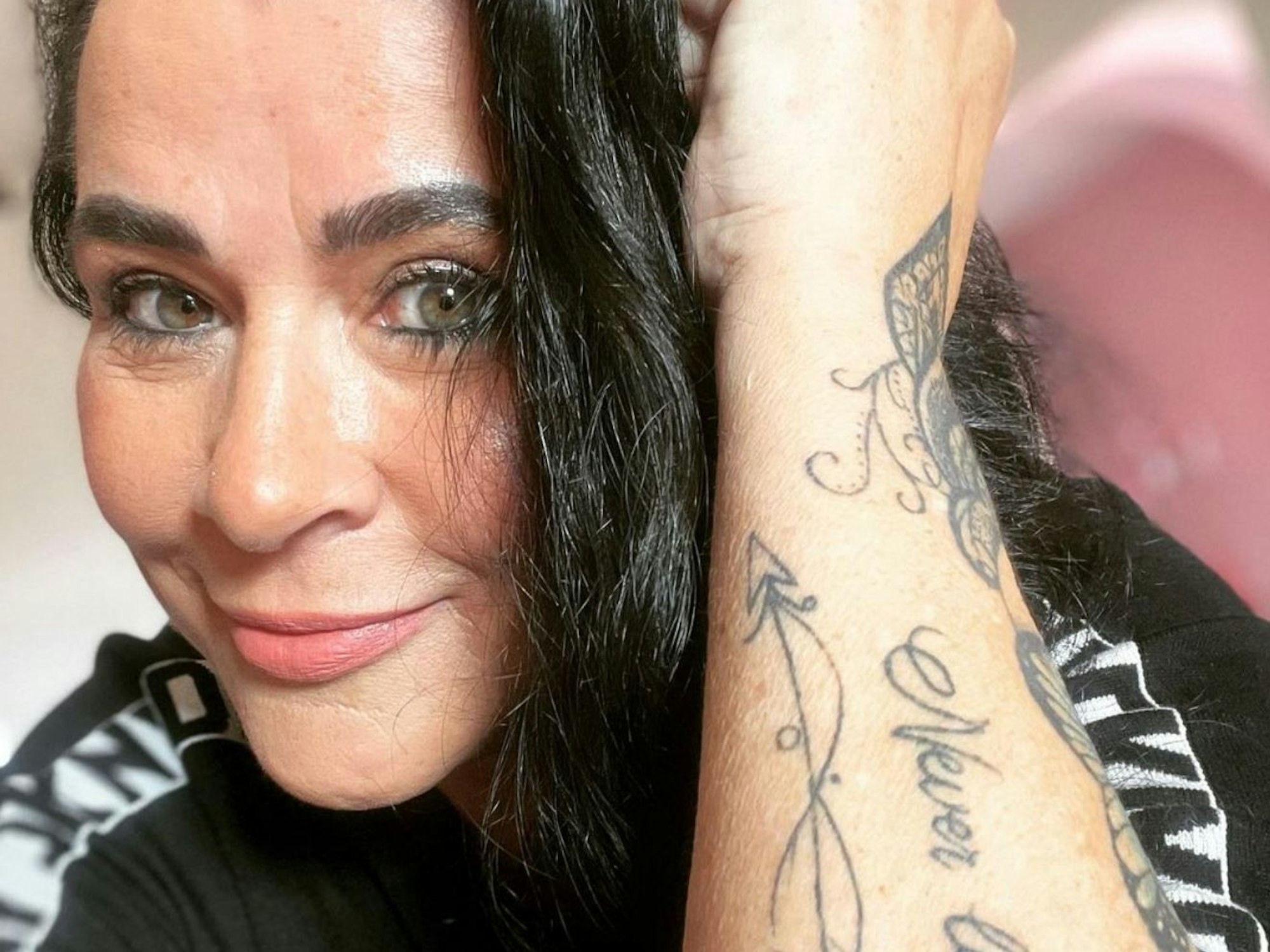 Iris Klein auf einem Selfie vom 1. März 2023.
