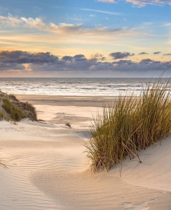 Die Nordsee am Strand der niederländischen Insel Ameland.
