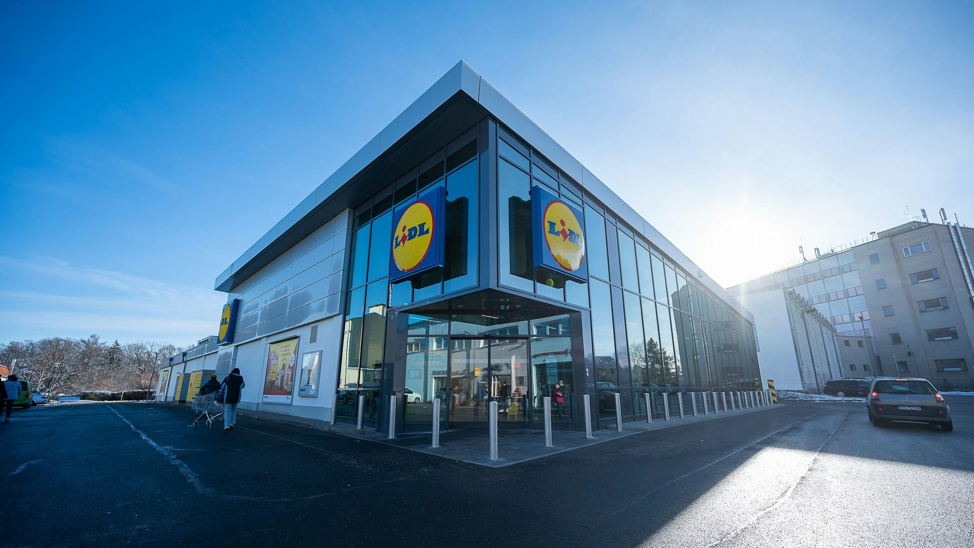 Eine Filiale des Discounters Lidl in der Reichenbacher Straße in Görlitz.