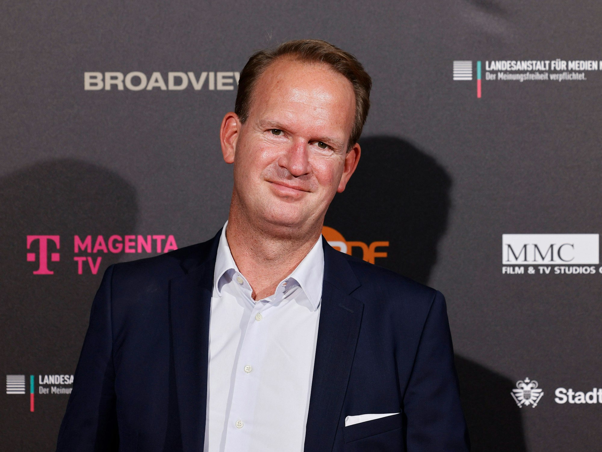 Lanxess-Arena-Chef Stefan Löcher bei einem Empfang.