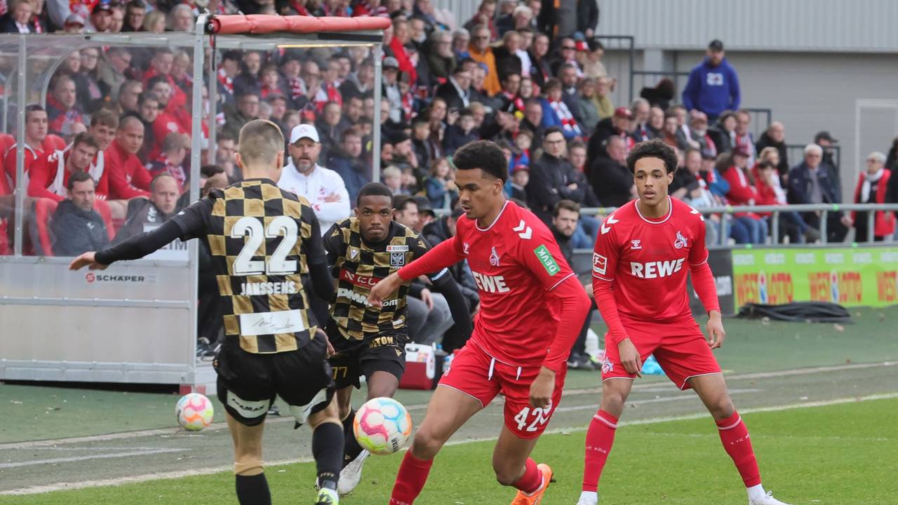 Damion Downs durfte beim Mucki-Banach-Gedächtnisspiel gegen St. Truiden am Donnerstag (23. März 2023) von Beginn an ran.