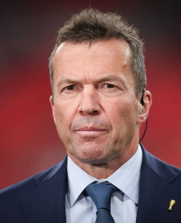 Lothar Matthäus, ehemaliger Fußballspieler und TV-Experte, vor einem Interview.