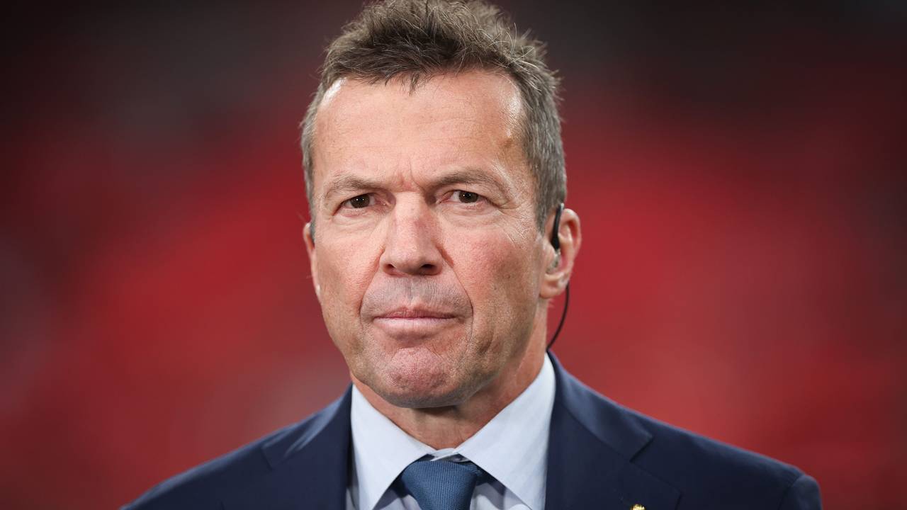 Lothar Matthäus, ehemaliger Fußballspieler und TV-Experte, vor einem Interview.