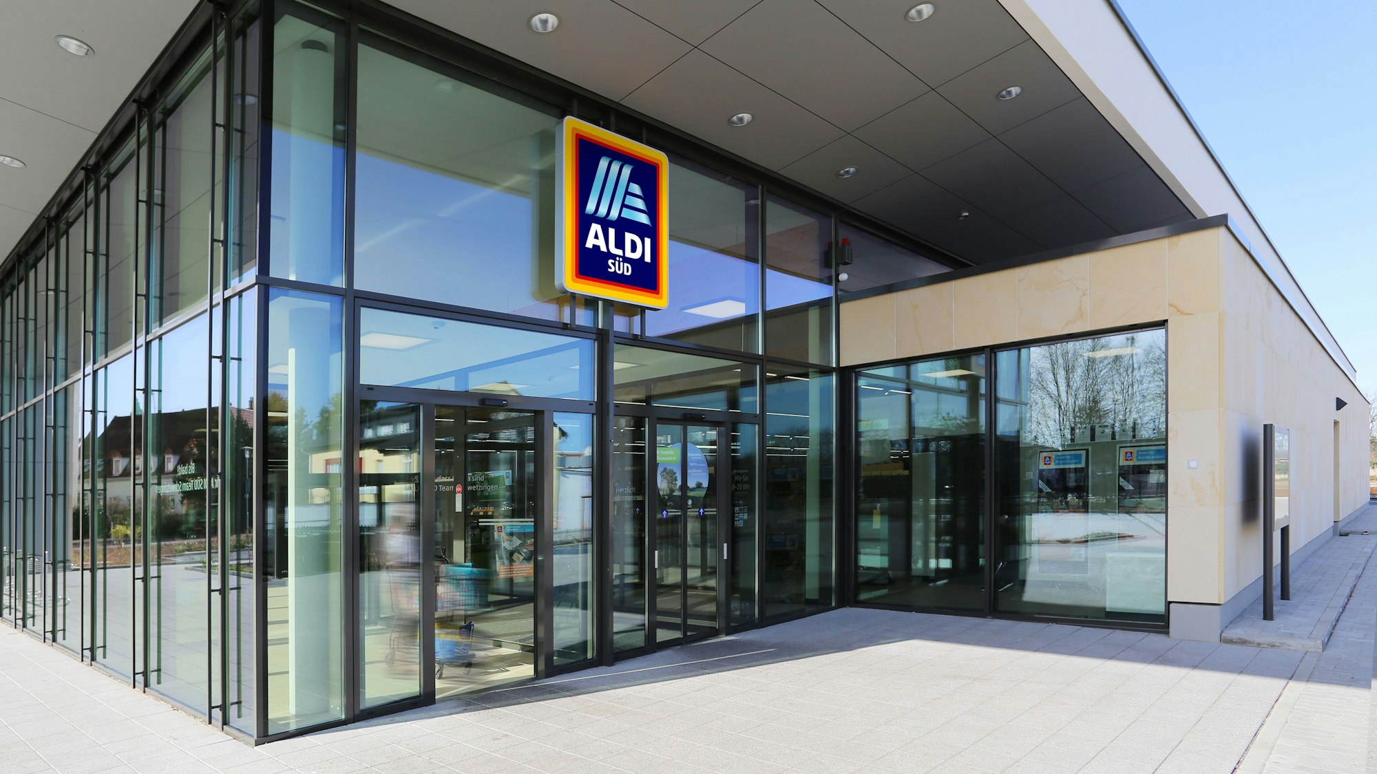 Eine Filiale von Aldi Süd, aufgenommen 2017 in Mülheim an der Ruhr in NRW.