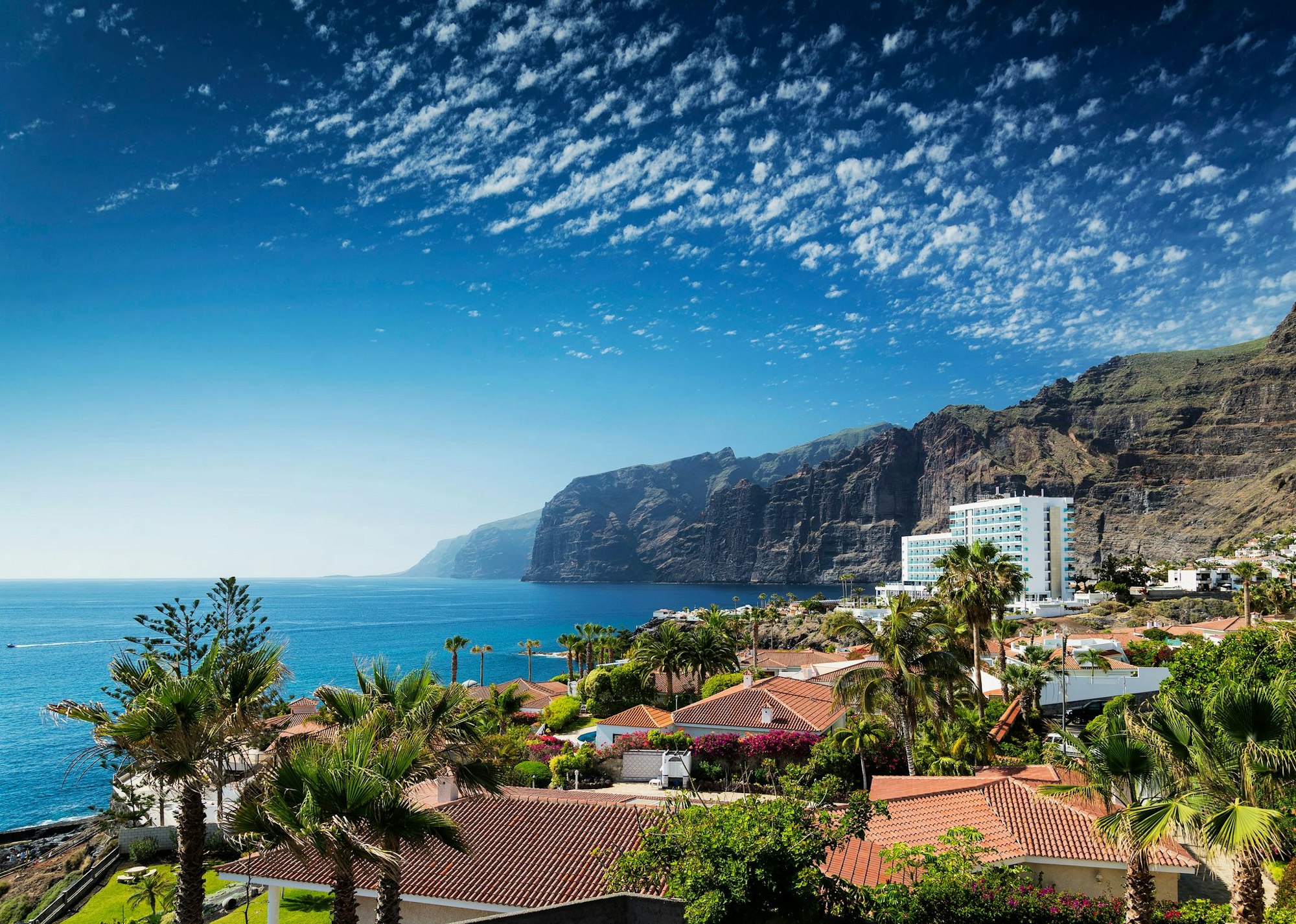Blick auf Los Gigantes auf Teneriffa.