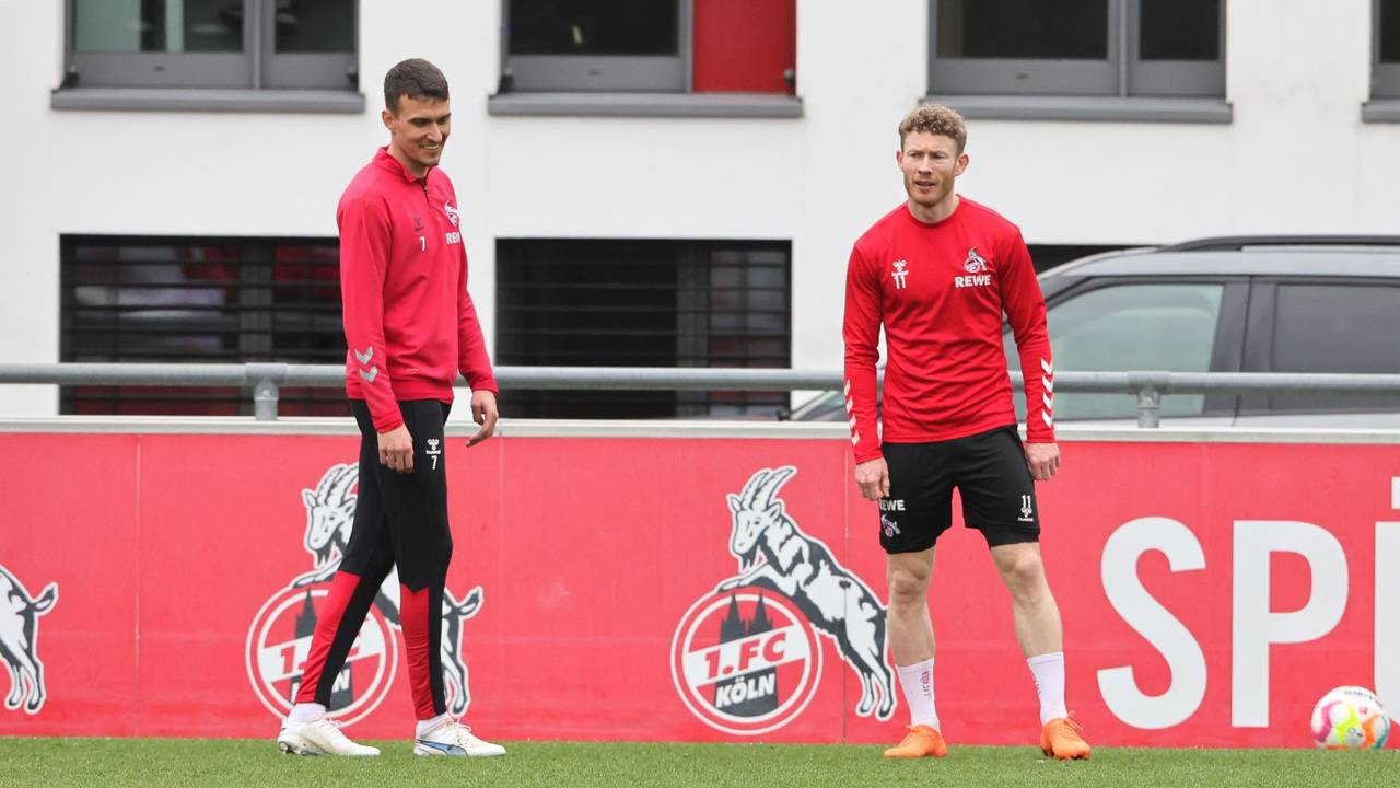 Dejan Ljubicic und Florian Kainz trainieren beim 1. FC Köln.