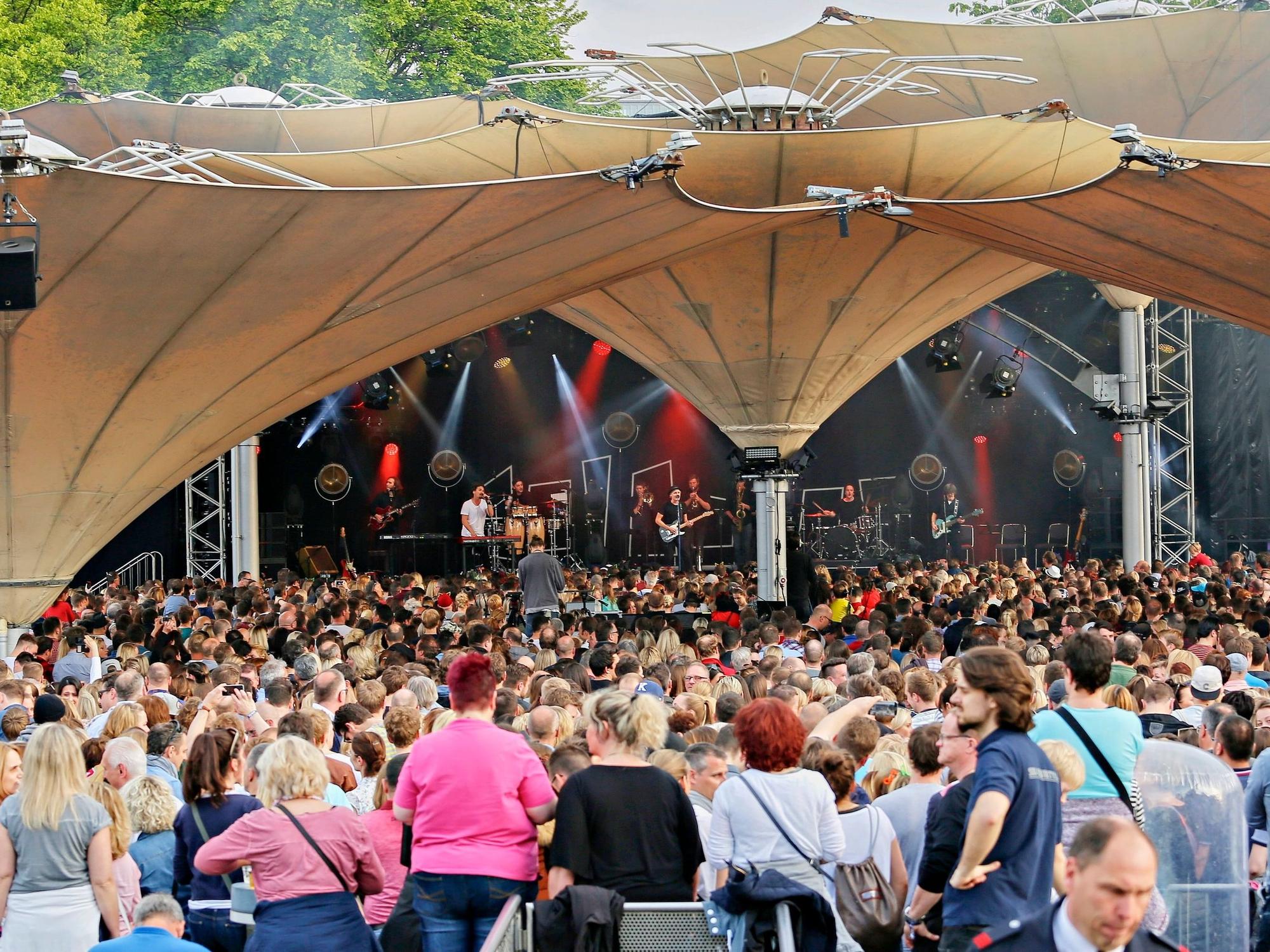 Ein Konzert im Tanzbrunnen im Jahr 2022.