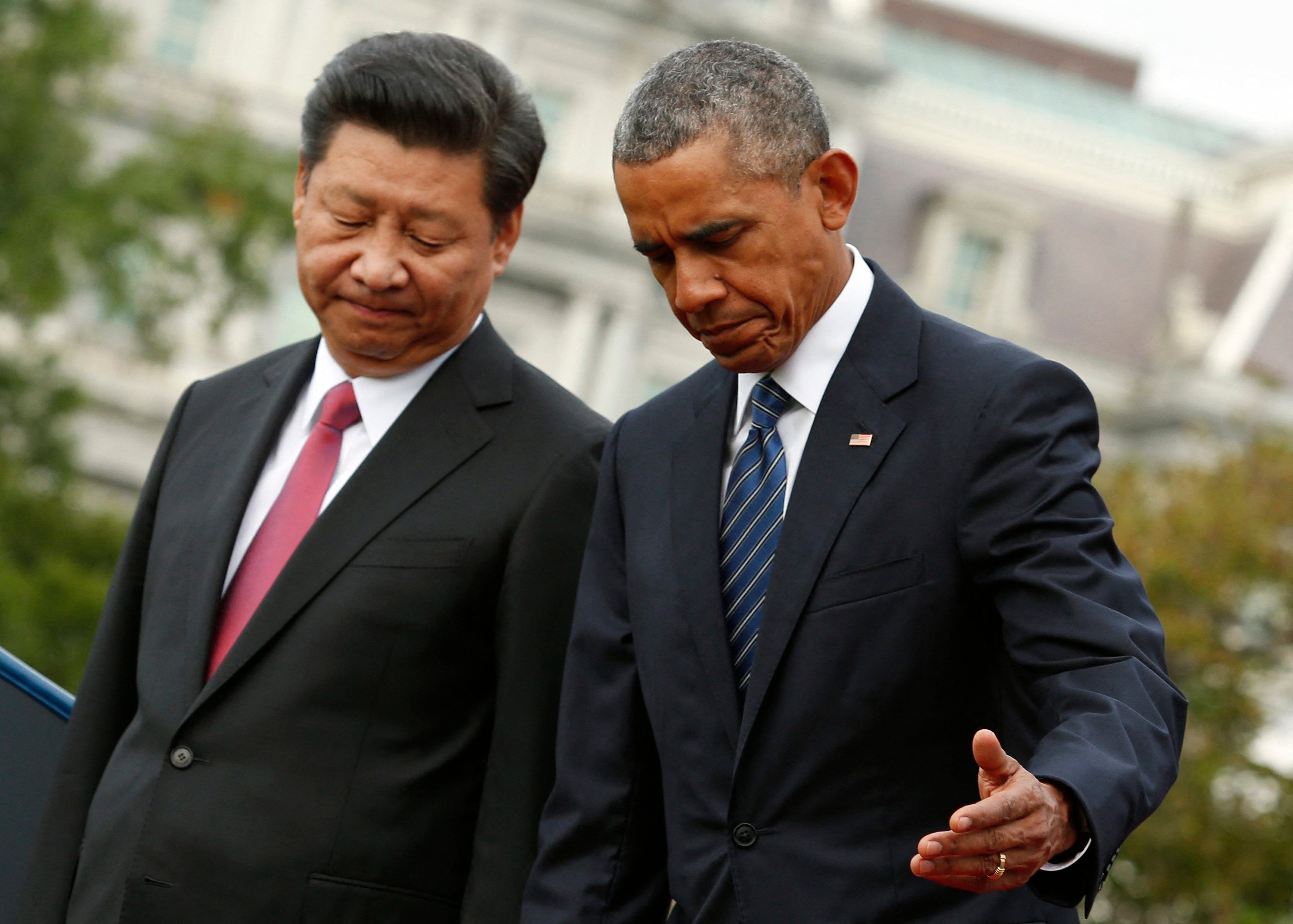 Barack Obama (r.) im September 2015 mit Chinas Präsident Xi Jinping.