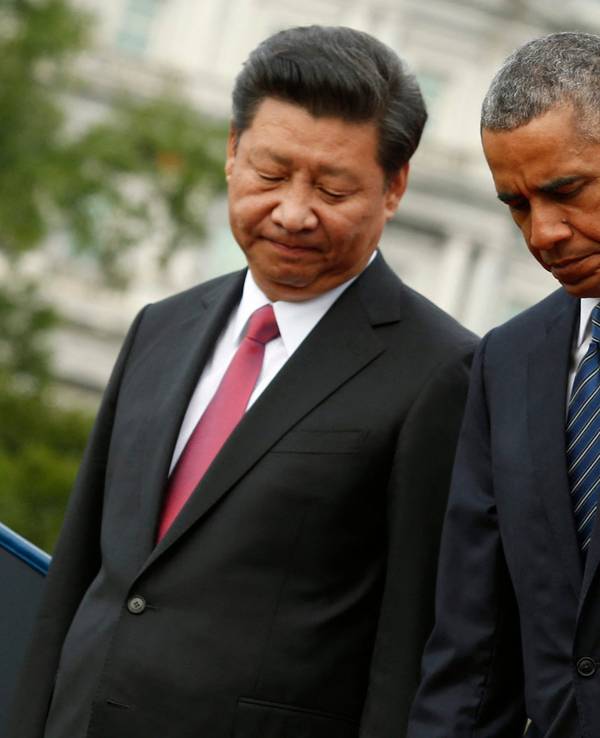 Barack Obama (r.) im September 2015 mit Chinas Präsident Xi Jinping.