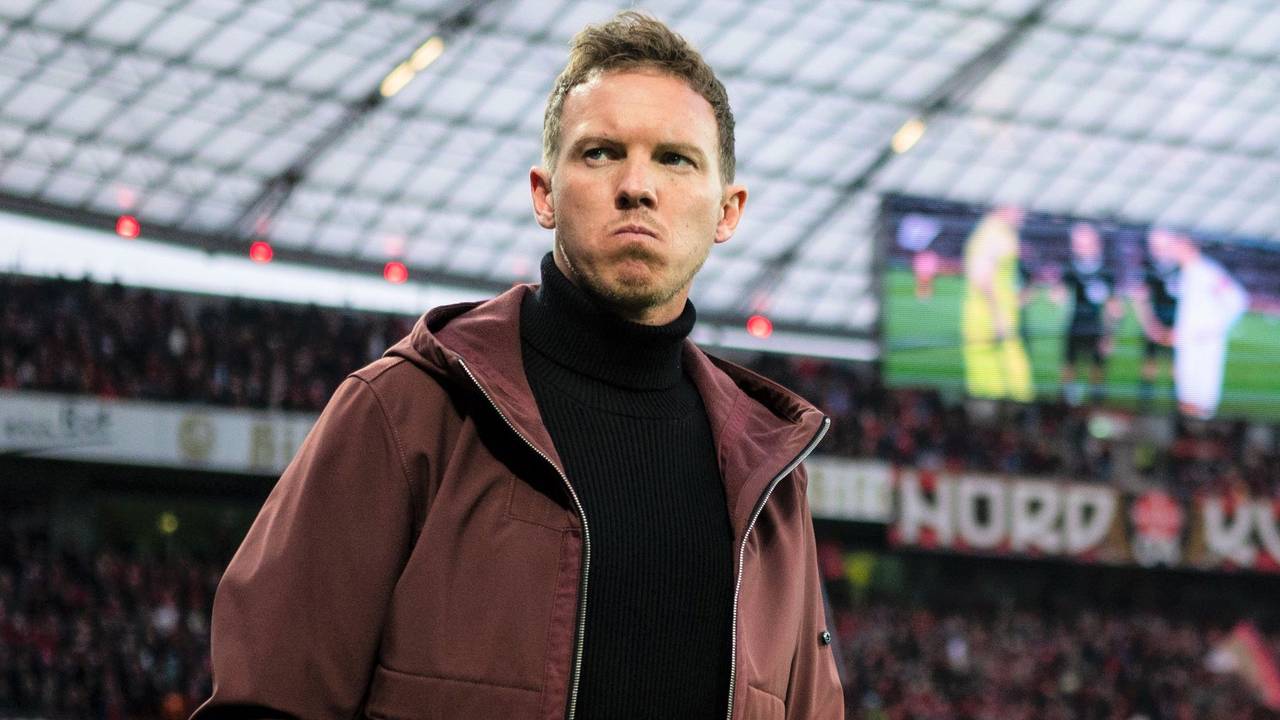 Julian Nagelsmann blickt vor seinem letzten Spiel als Trainer des FC Bayern München in die Runde.