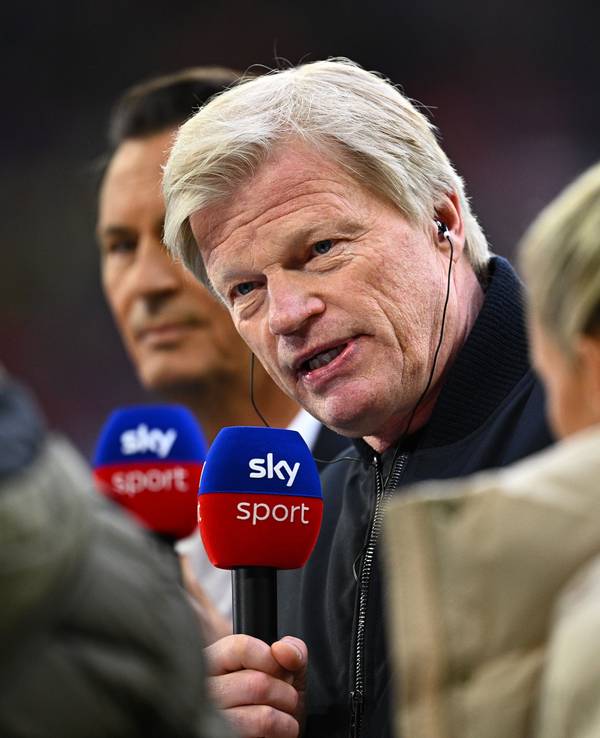 Oliver Kahn im Sky-Interview vor dem Spiel zwischen Bayern und Dortmund.
