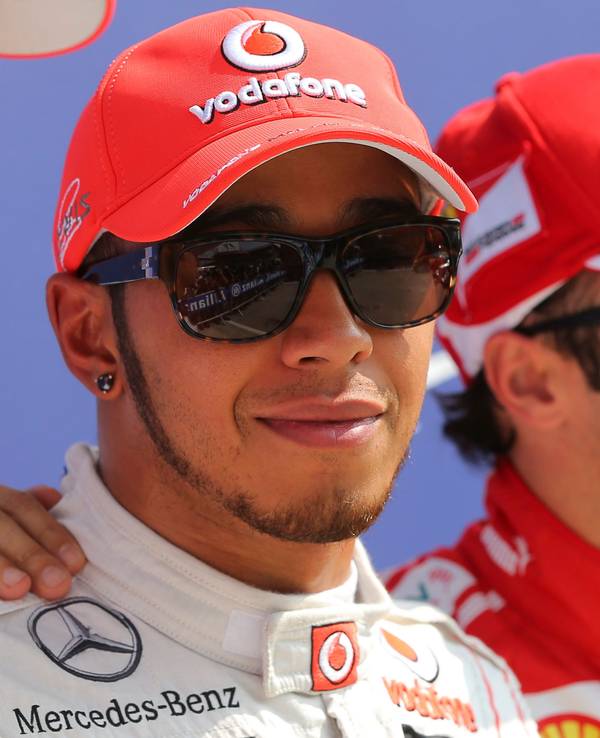 Lewis Hamilton und Felipe Massa nach dem Qualifying in Monza.