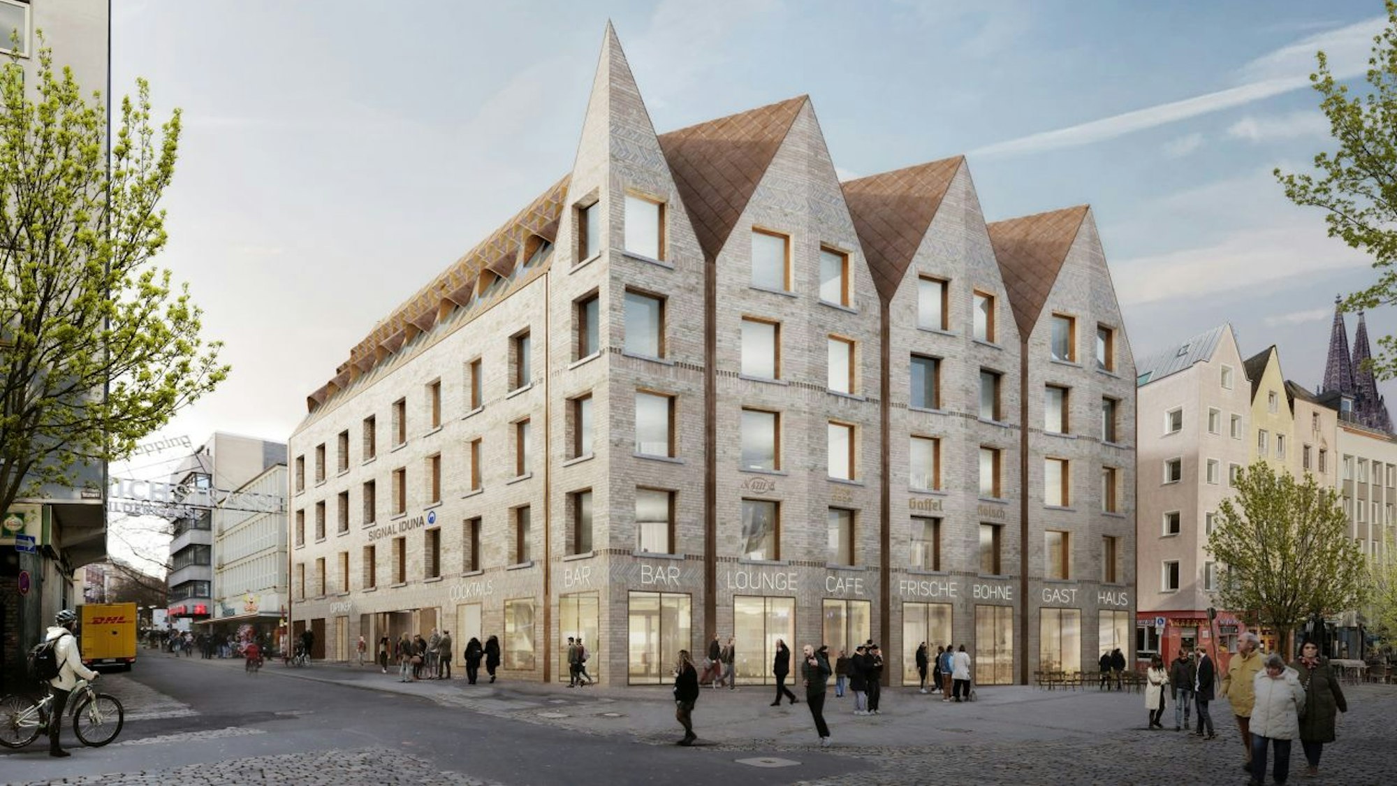 Entwurf des neuen Bürogebäudes am Heumarkt.