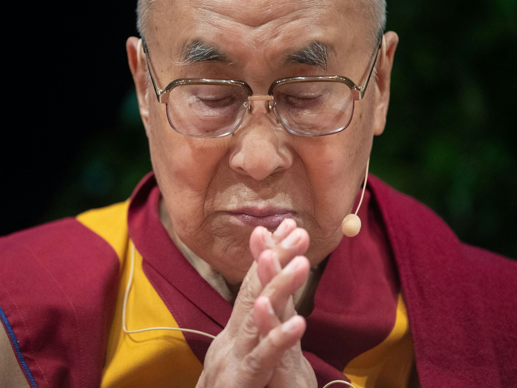 Der Dalai Lama, geistiges Oberhaupt der Tibeter, am 20. September 2018 in Heidelberg.