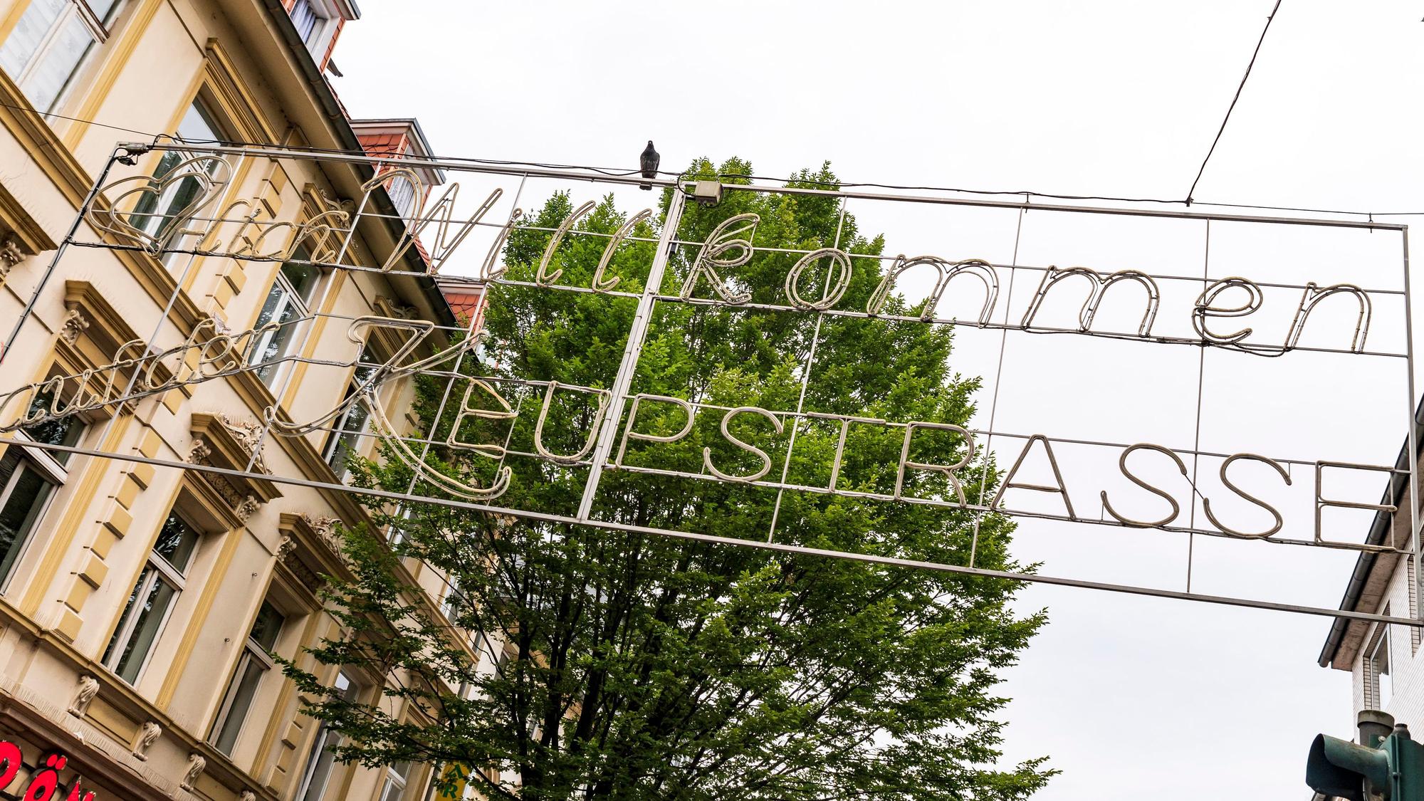 Die Keupstraße in Köln: Hier fand am Montagabend ein XXL-Fastenbrechen statt.