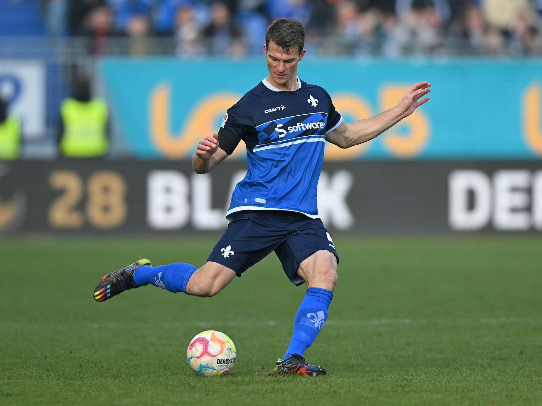 Christoph Zimmermann am Ball.