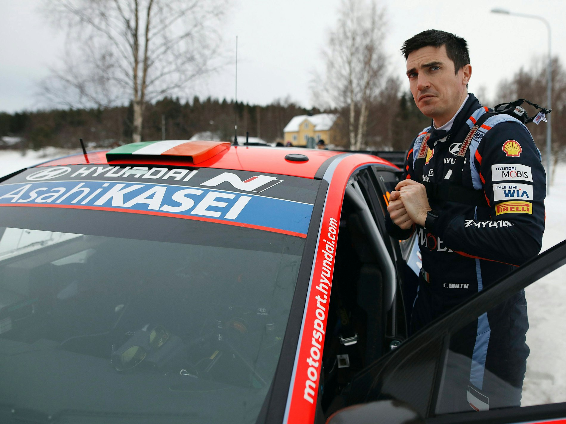 Craig Breen vor einem Rennen in Schweden.