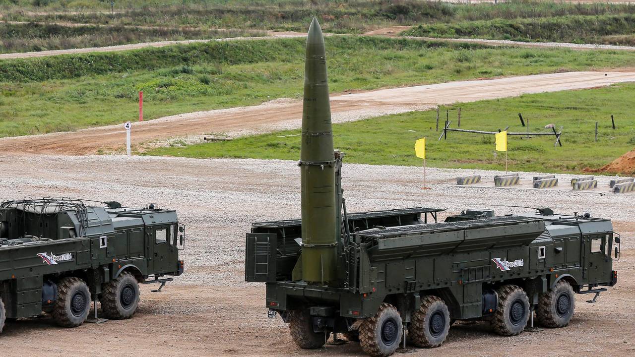 Eine „Iskander“-Rakete steht in unserem Archivbild (2016) im russischen Kubinka.
