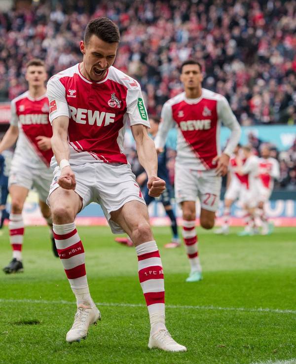 Dejan Ljubicic jubelt über sein 1:1 gegen Mainz am Samstag (15. April 2023)