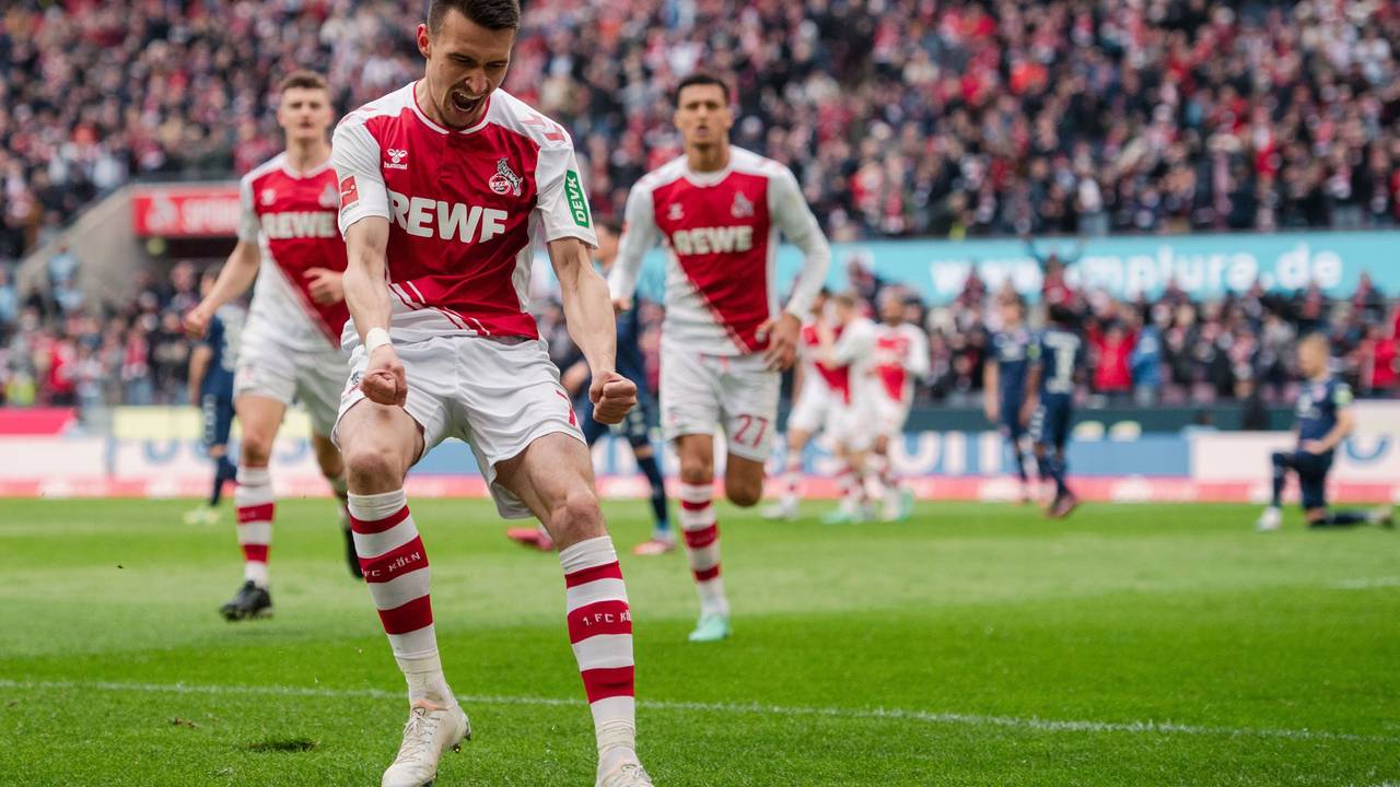 Dejan Ljubicic jubelt über sein 1:1 gegen Mainz am Samstag (15. April 2023)