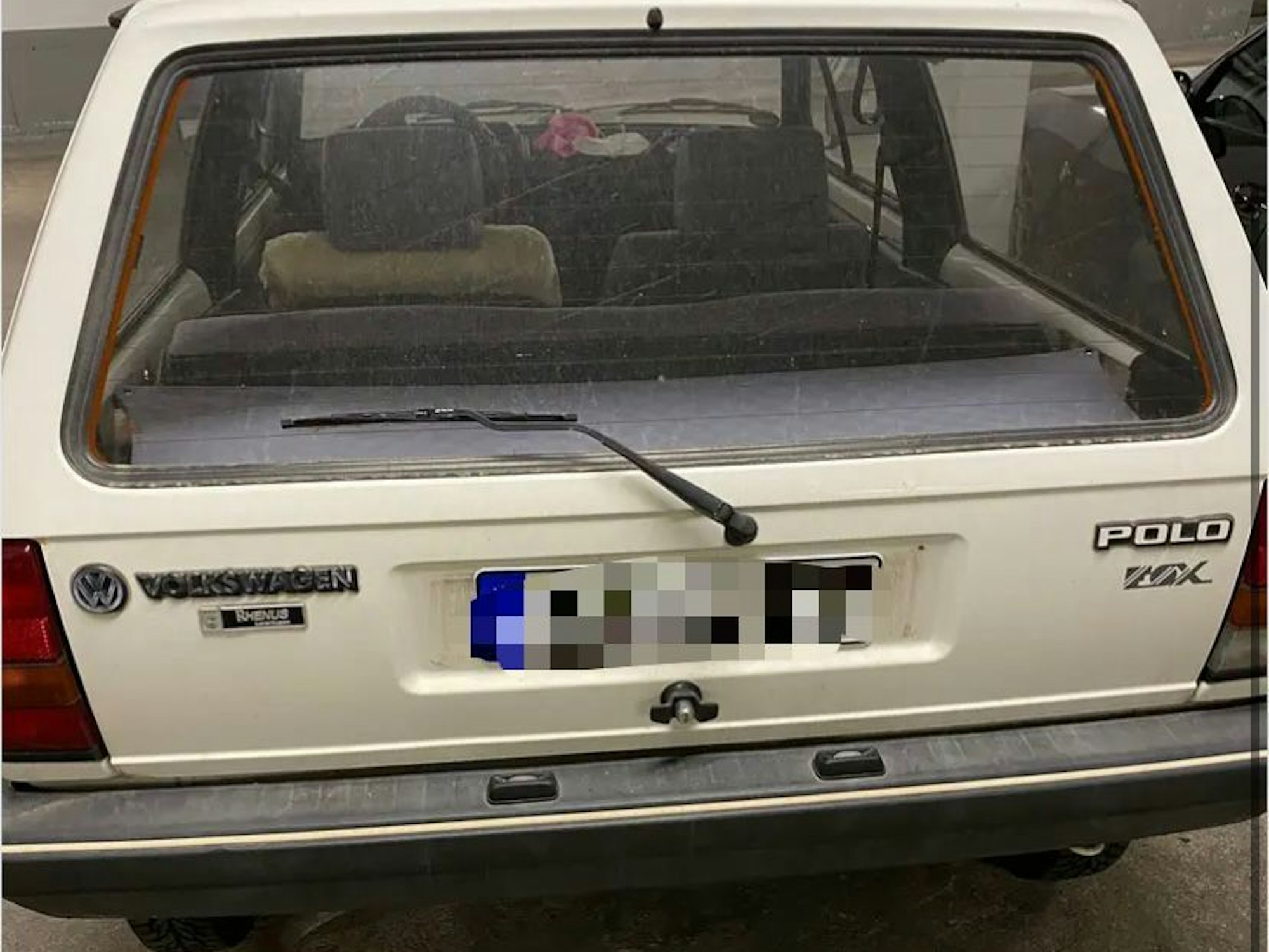 Der Polo von 1986 von hinten.