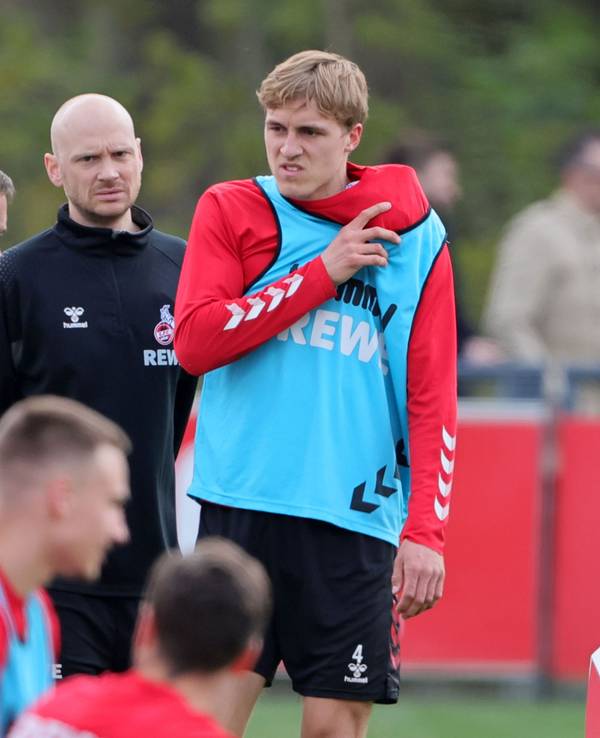 Timo Hübers verletzte sich Dienstag im FC-Training an der Schulter.