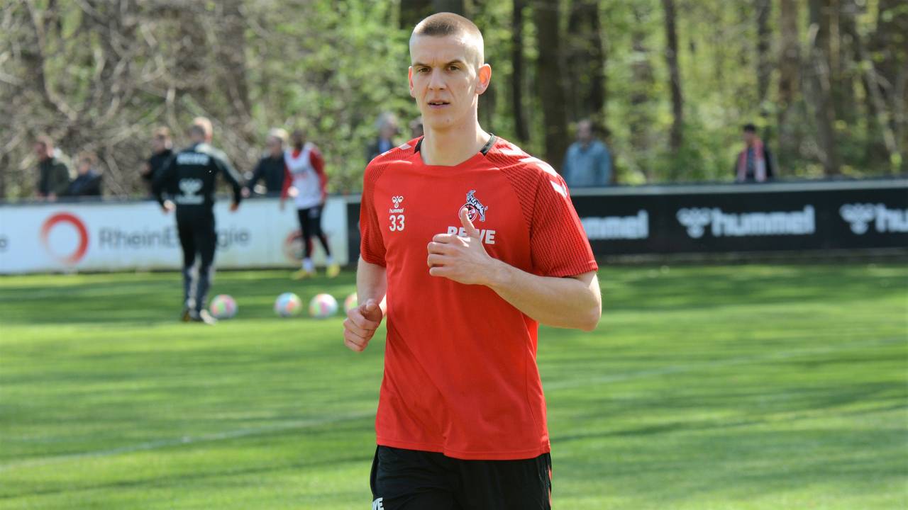 Florian Dietz im Training des 1. FC Köln