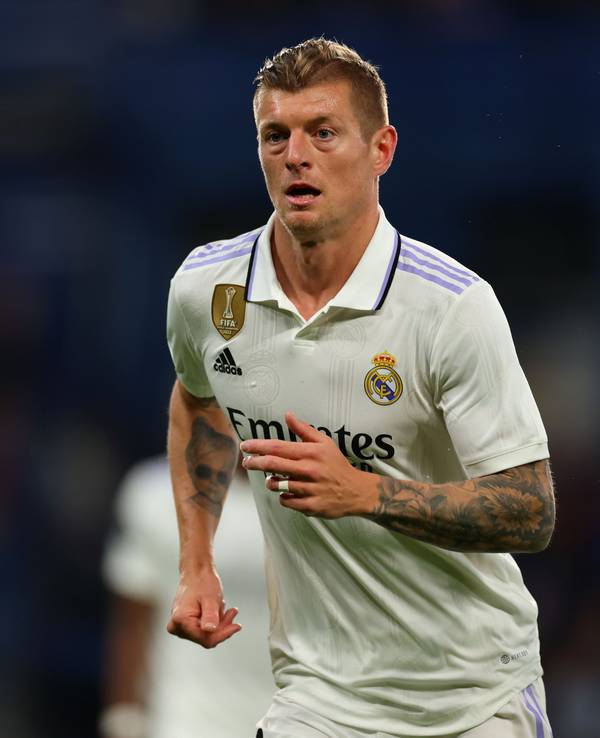 Toni Kroos von Real Madrid in Aktion.