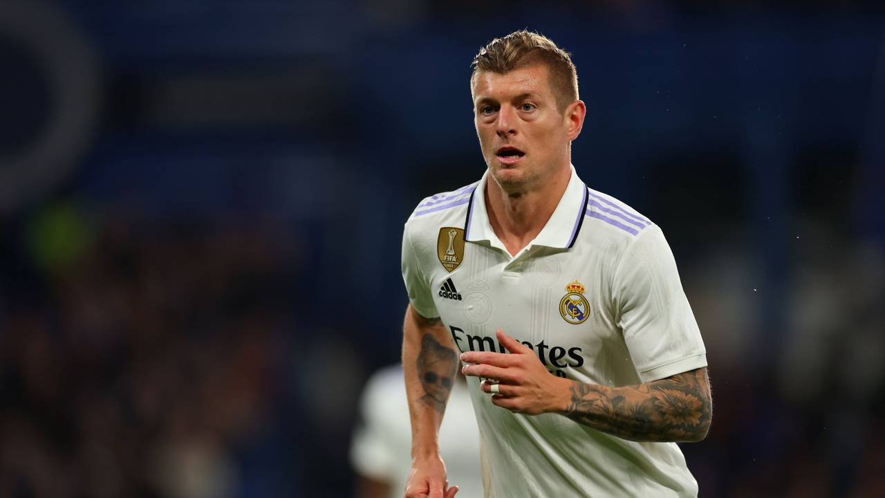 Toni Kroos von Real Madrid in Aktion.