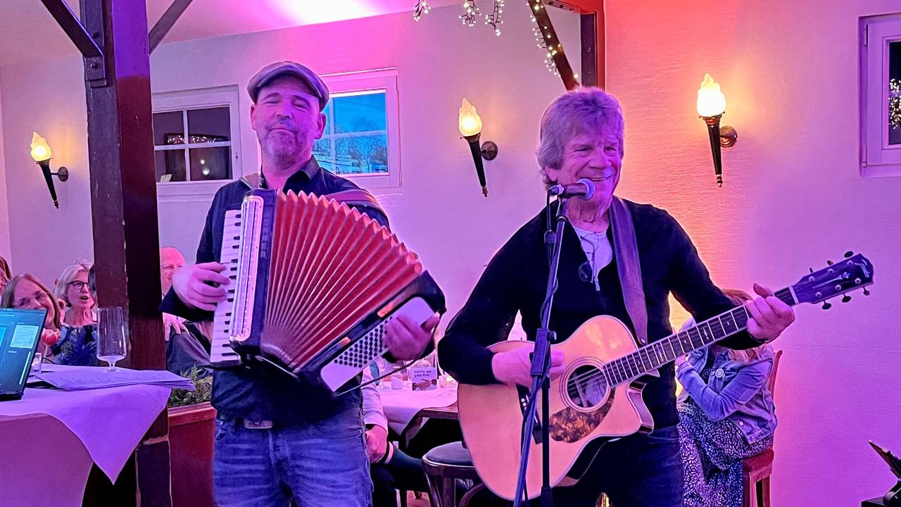 Bömmel Lückertah und Doc Esser bei der „Caya“- Party auf dem Köln Bootshaus Albatros