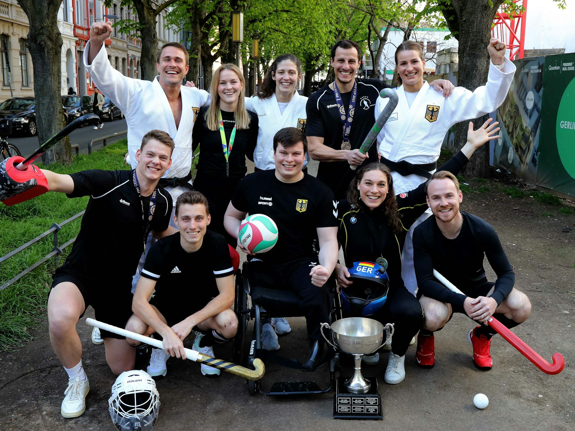 Gruppenfoto vom Verbund Kölner Athleten.