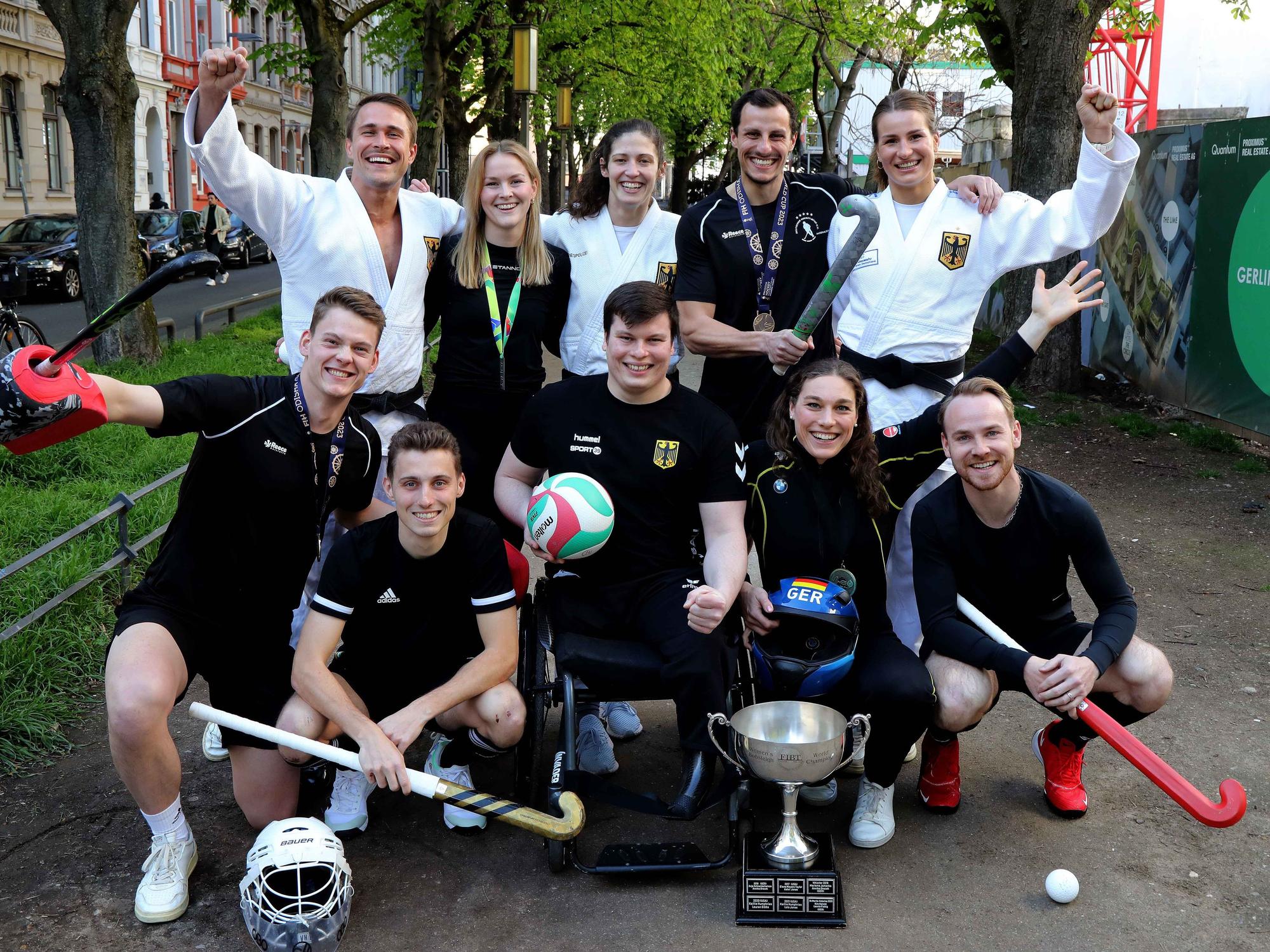 Gruppenfoto vom Verbund Kölner Athleten.
