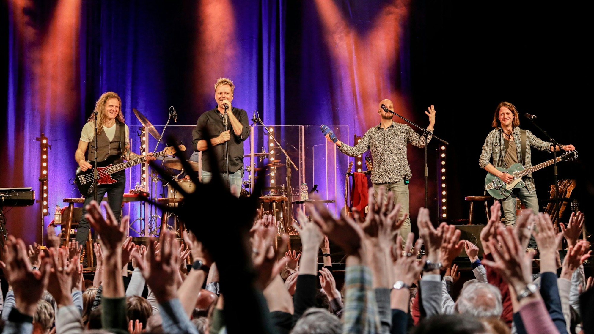 Die Bläck Fööss bei einem Auftritt in der Volksbühne in Köln.