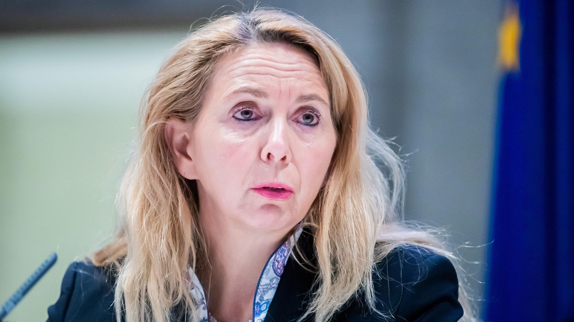 Barbara Slowik, Polizeipräsidentin in Berlin, spricht während einer Pressekonferenz (Archivbild aus dem Jahr 2020): In einem Interview spricht sie über die „Letzte Generation“ und Polizeigewalt.