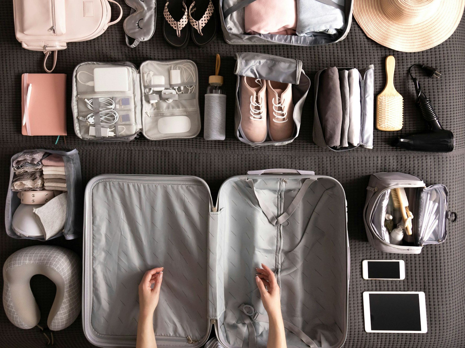 Ein perfekt gepackter Koffer