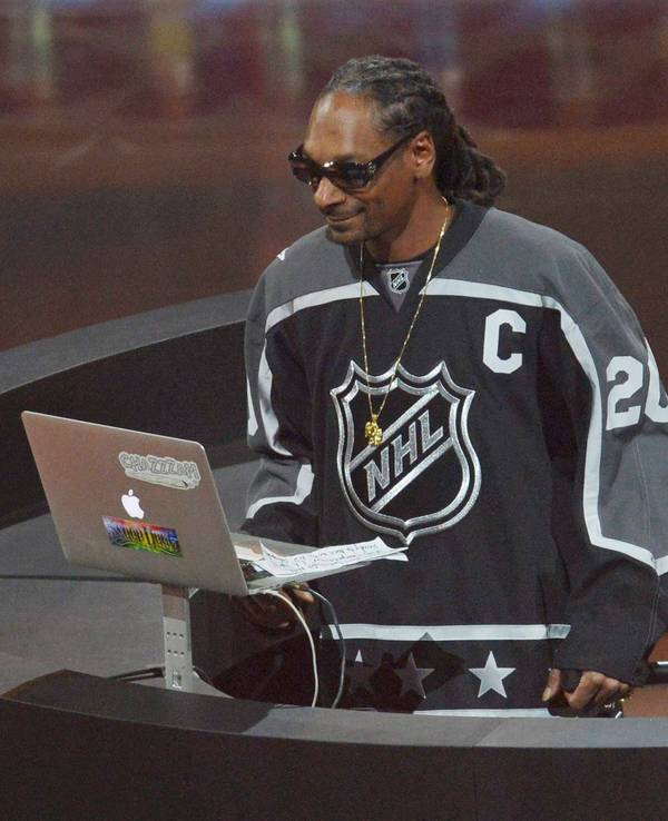 Der amerikanische Rapper Snoop Dogg, hier am 28. Januar 2017 beim NHL-All-Star-Game.