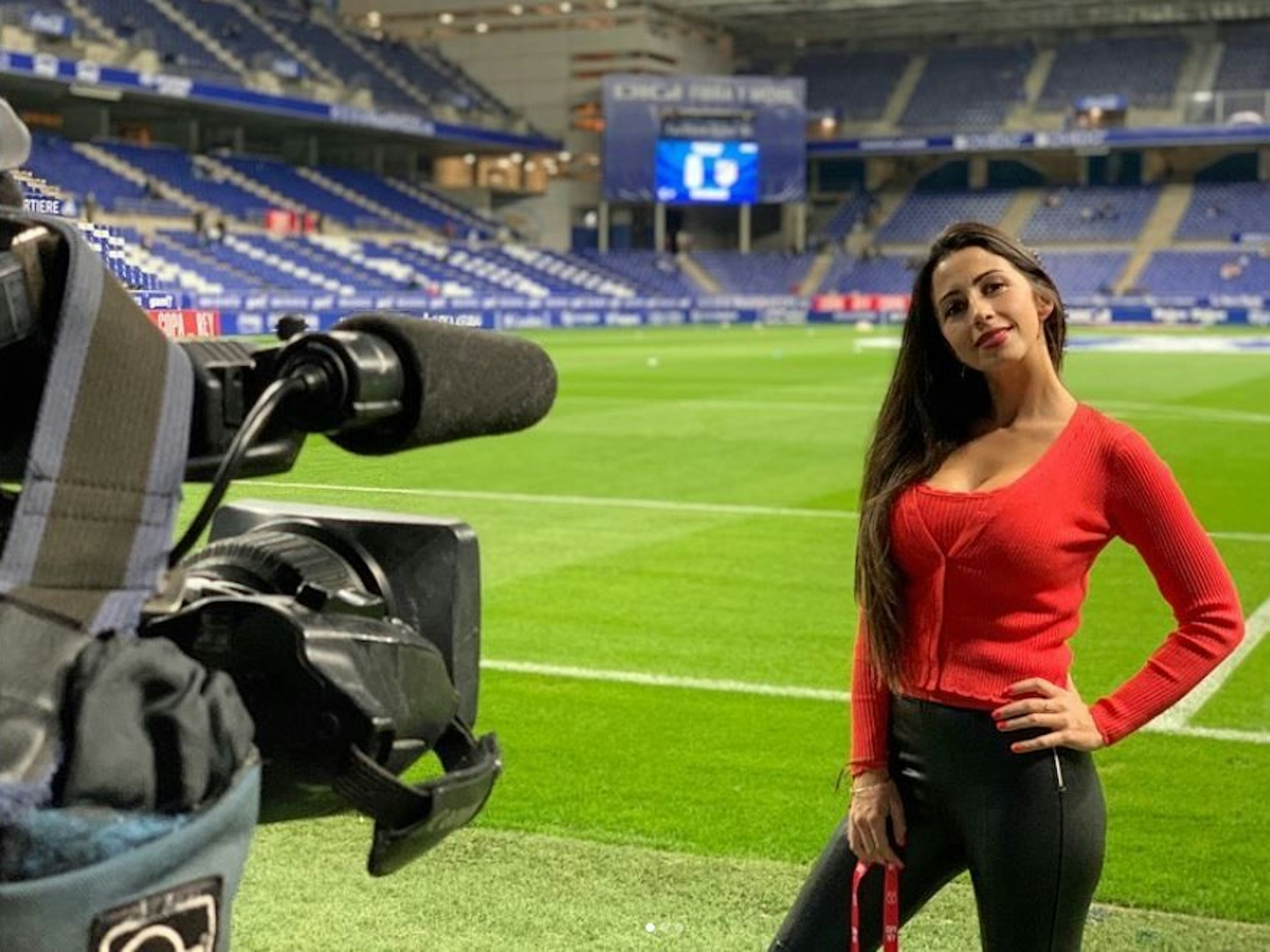 Maria Morán lässt sich für Instagram gerne bei der Arbeit fotografieren.